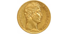 20 Francs Charles X Matrice du Revers à Quatre Feuilles et Demie