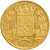 20 Francs Charles X Matrice du Revers à Cinq Feuilles