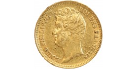 20 Francs Louis-Philippe Ier Tête Nue Tranche En Relief