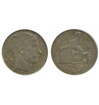 20 Francs Légende Française Belgique Argent