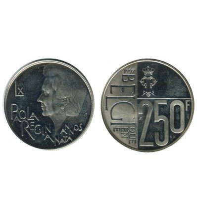 250 Francs Belgique Argent