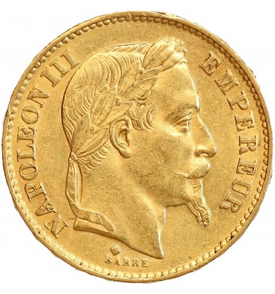 20 Francs Napoléon III Tête Laurée