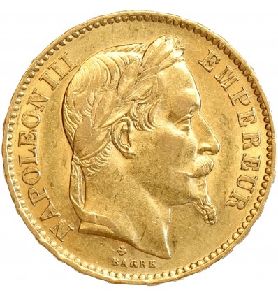 20 Francs Napoléon III Tête Laurée