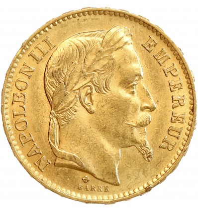 20 Francs Napoléon III Tête Laurée