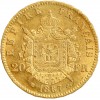 20 Francs Napoléon III Tête Laurée