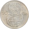 10 Escudos - Portugal Argent