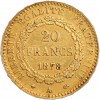 20 Francs Génie Troisième République - Faux en Platine