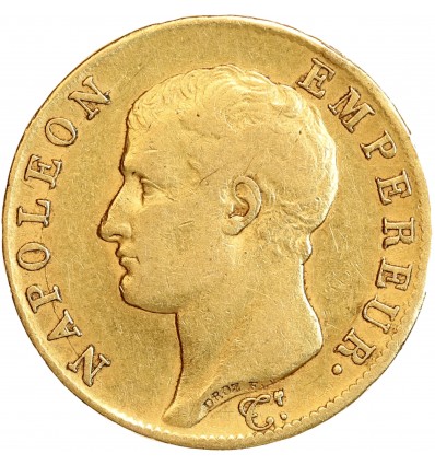 40 Francs Napoléon Ier Tête Nue Calendrier Grégorien