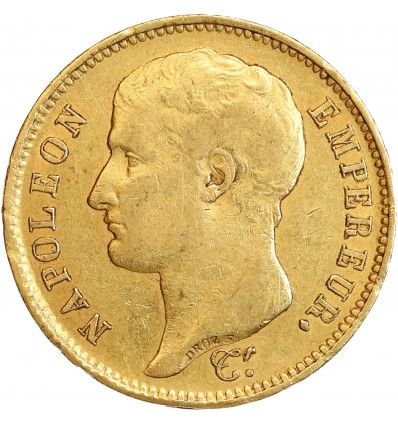 40 Francs Napoléon Ier Tête Nue Type Transitoire