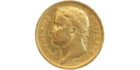 40 Francs Napoléon Ier Tête Laurée Revers République