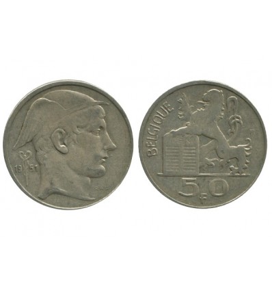 50 Francs Légende Française Belgique Argent