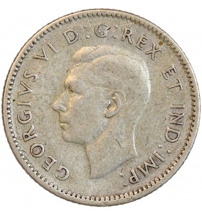 10 Cents Georges VI - Canada Argent