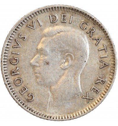 10 Cents Georges VI - Canada Argent