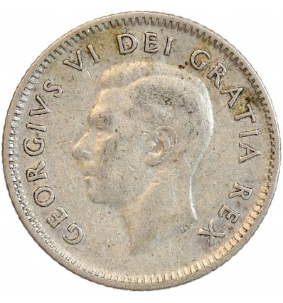 10 Cents Georges VI - Canada Argent