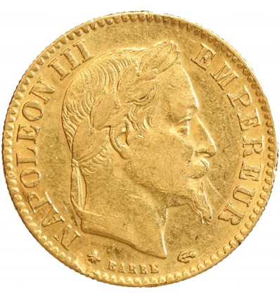 10 Francs Napoléon III Tête Laurée