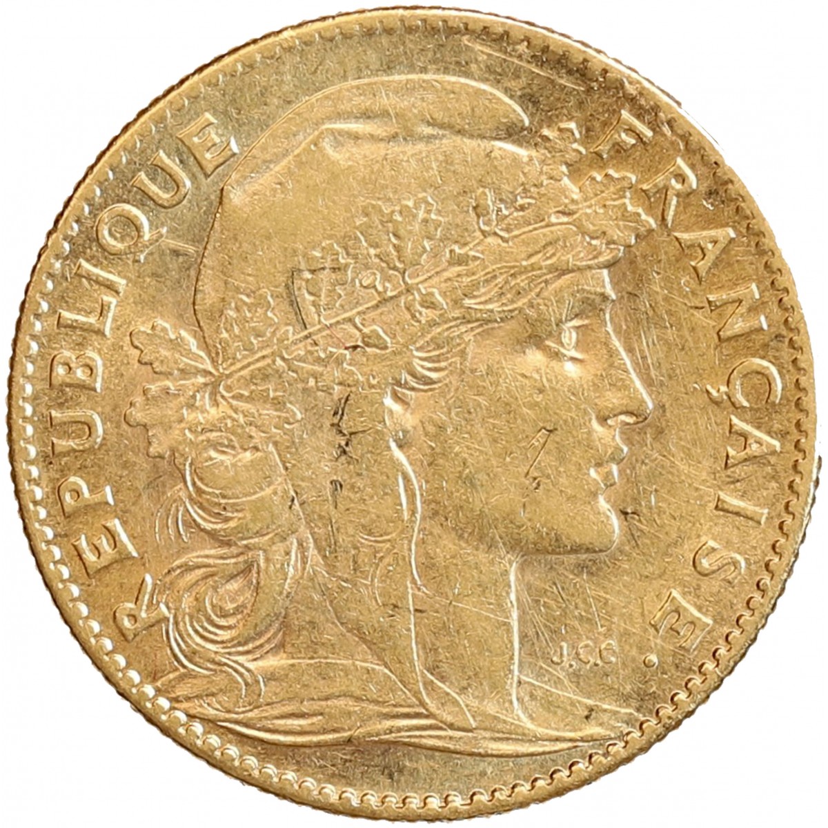 Valeur Pièce 20 Francs Or 1908 Coq Et Marianne 10 Francs Marianne / Coq Monnaies Françaises En Or 1908