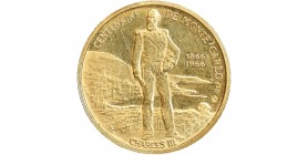 Médaille En Or 100ème Anniversaire De Monte-Carlo et 10ème Anniversaire De Mariage Grâce Kelly - Monaco