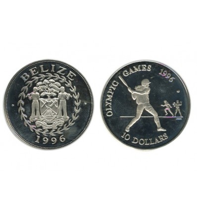10 Dollars Bélize Argent