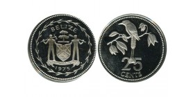 25 Cents Bélize Argent