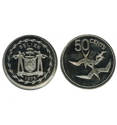 50 Cents Bélize Argent