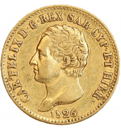 20 Lires Charles Félix - Italie Sardaigne