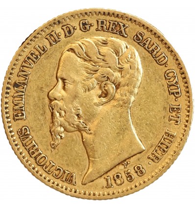 20 Lires Victor Emmanuel II Italie - Sardaigne