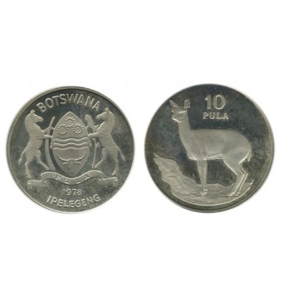 10 Pula Botswana Argent