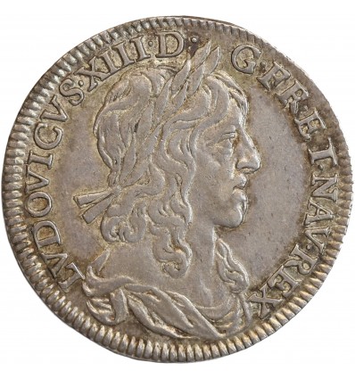 1/4 Ecu 1er poinçon de Warin - Louis XIII