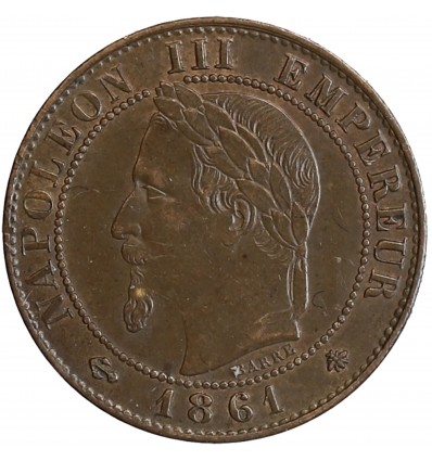 1 Centime Napoléon III Tête Laurée