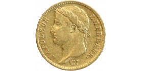 20 Francs Napoléon I Tête Laurée Revers Empire