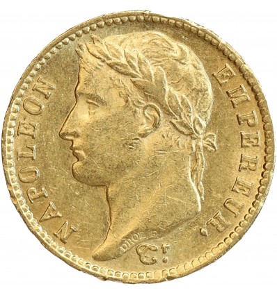 20 Francs Napoléon I Tête Laurée Revers Empire