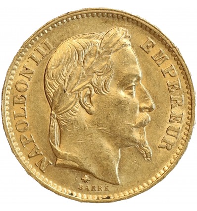 20 Francs Napoléon III Tête Laurée