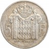 5 Francs Rainier III - Monaco Argent