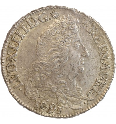 1/2 Ecu aux 8 L 1er Type Louis XIV