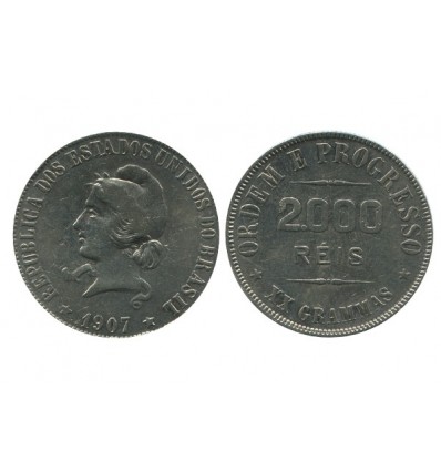 2000 Reis Brésil Argent