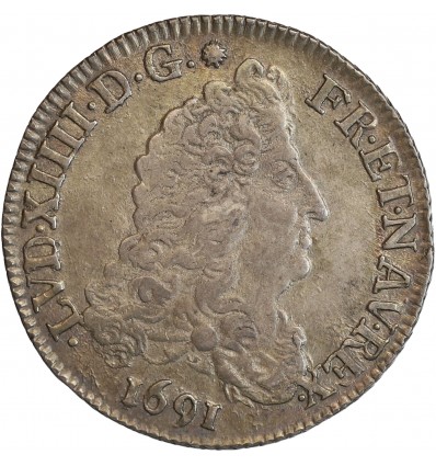 1/4 Ecu aux 8L 1er Type Louis XIV