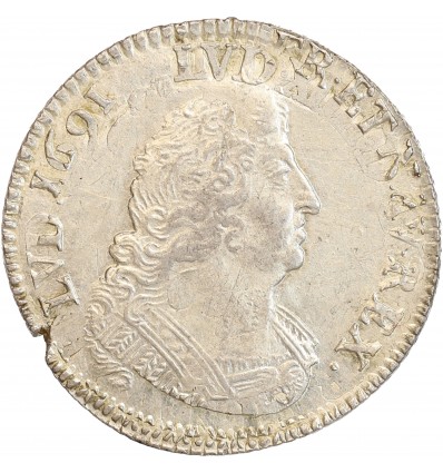 1/4 Ecu aux Palmes Louis XIV