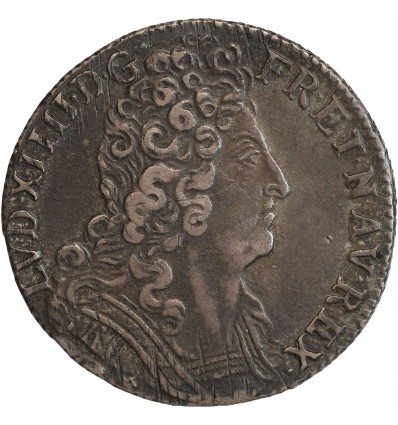 1/4 Ecu aux 3 Couronnes Louis XIV