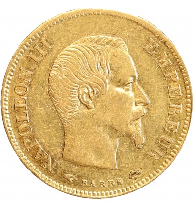 10 Francs Napoléon III Tête Nue