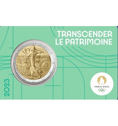 2 Euros JO de Paris 2024 - 2023 BU Vert