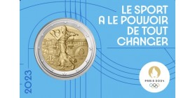 2 Euros JO de Paris 2024 - 2023 BU Bleu
