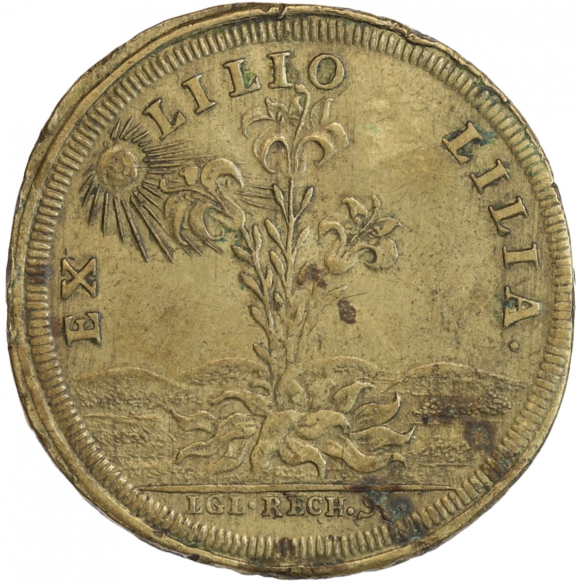 Jeton En Bronze Louis Le Grand - Pièce Du XIXème Siècle, Collection Numismatique