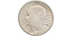 2 Zloty Reine Jadwiga - Pologne Argent