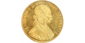 4 Ducats François Joseph Ier Refrappe officielle - Autriche