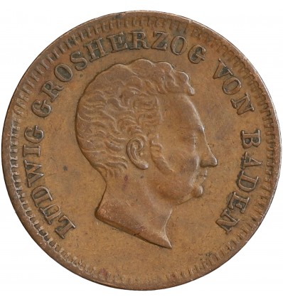 1 Kreuzer Louis I - Allemagne - Bade