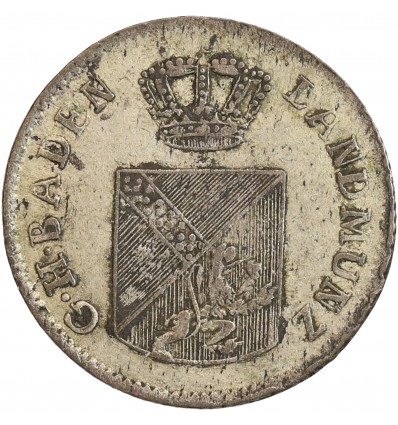 6 Kreuzer Charles Fréderic - Allemagne Argent- Bade