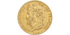 20 Francs Louis-Philippe Ier Tête Laurée Tranche en Relief