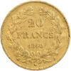 20 Francs Louis-Philippe Ier Tête Laurée Tranche en Relief