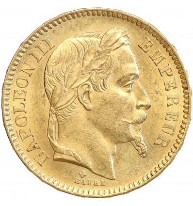 20 Francs Napoléon III Tête Laurée