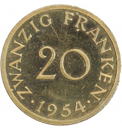 Essai de 20 Franken - Sarre